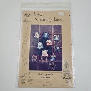 Down Memory Lane ML #21 Angel - A Bunny and Soft Bow Ornament Pattern